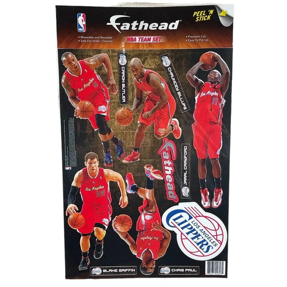New LA Clippers NBA basketball Blake Griffin Chris Paul Wall Decals Stickers - Picture 1 of 3